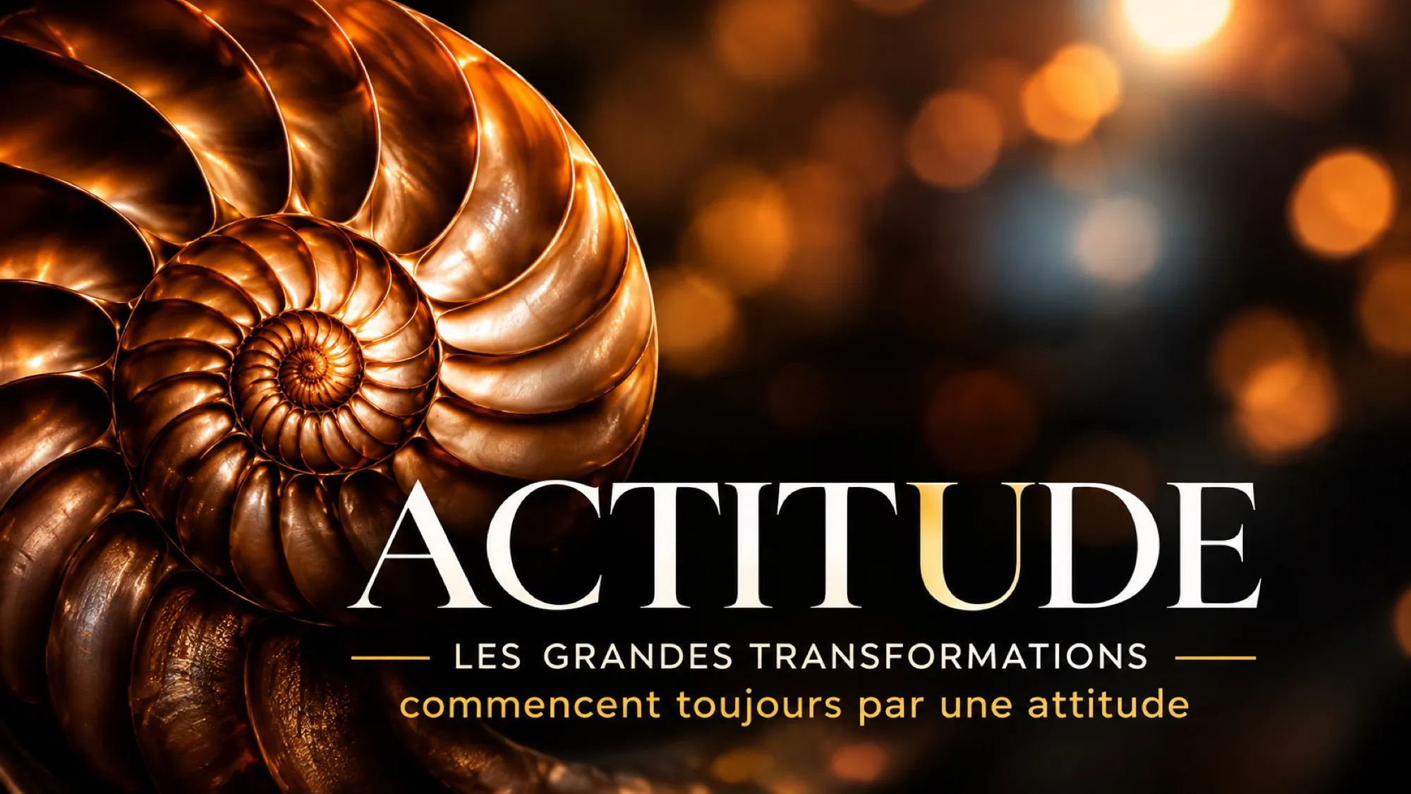 Actitude — Les grandes transformations commencent toujours par une attitude